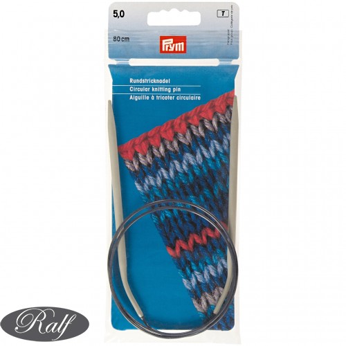 Andrele circulare aluminiu, 80 cm - 5,00 mm - Prym 211294